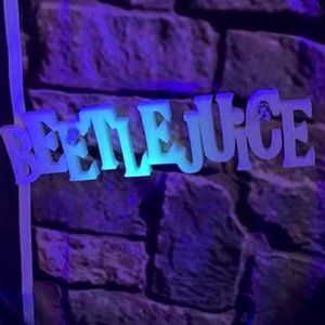 Beetlejuice - Glow in the Dark Display Sign